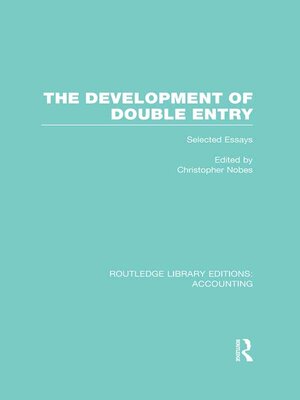 cover image of The Development of Double Entry (RLE Accounting)